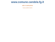 Tablet Screenshot of comune.candela.fg.it